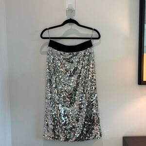 DOLCE & GABBANA — SEQUIN PENCIL SKIRT